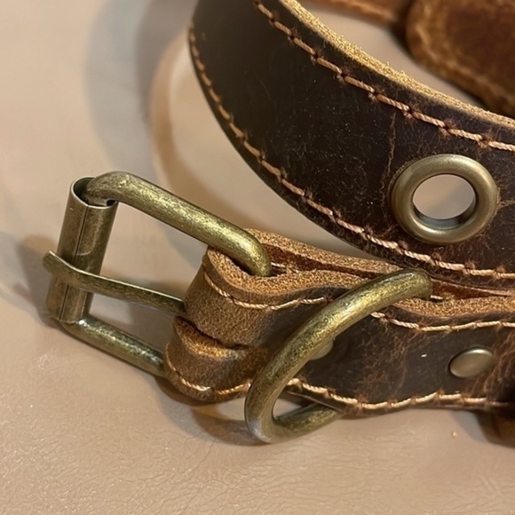 Jeereal Dog Collar leather brown adjustable NWT - Picture 3 of 9